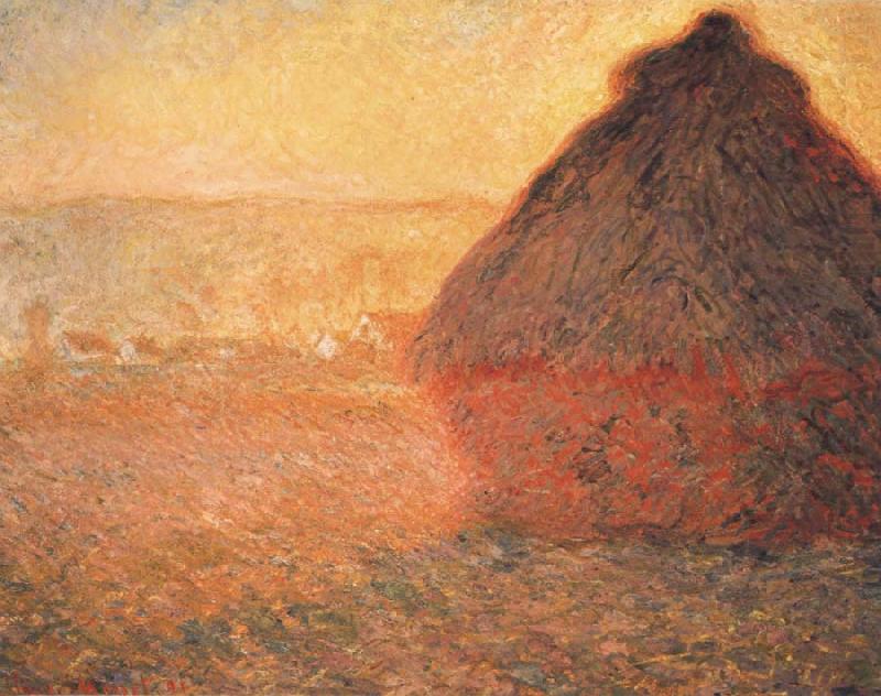 Meule,Soleil coucbant, Claude Monet